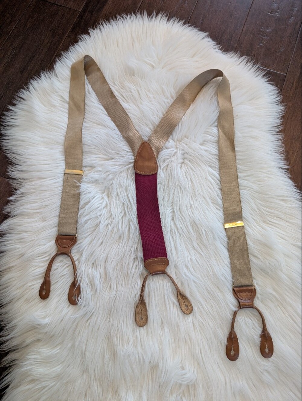 Trafalgar Brown Tan Red Suspenders